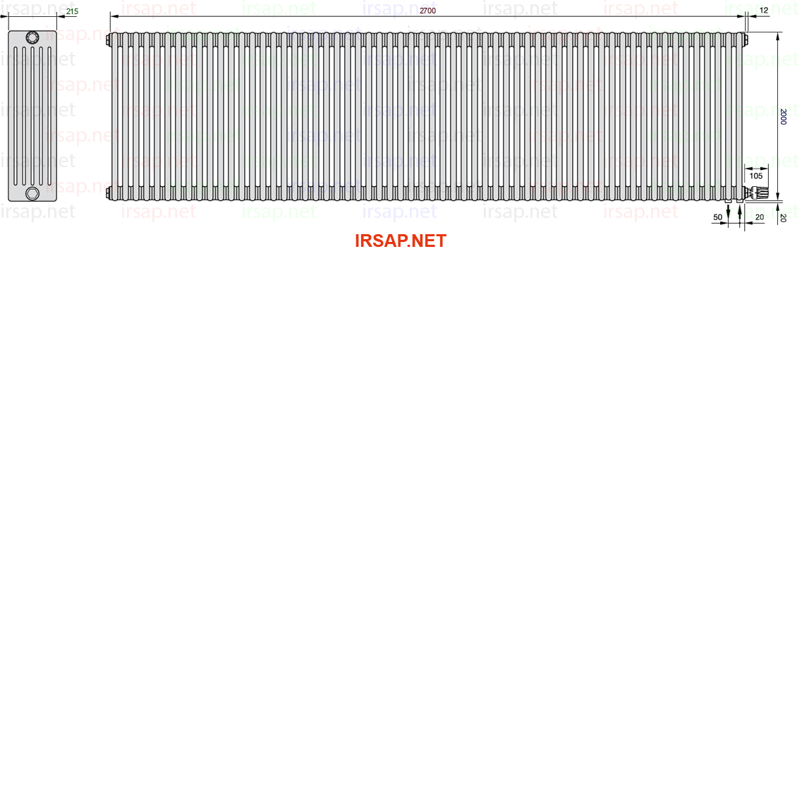 Радиатор IRSAP Tesi 62000/60 T26 CL 01